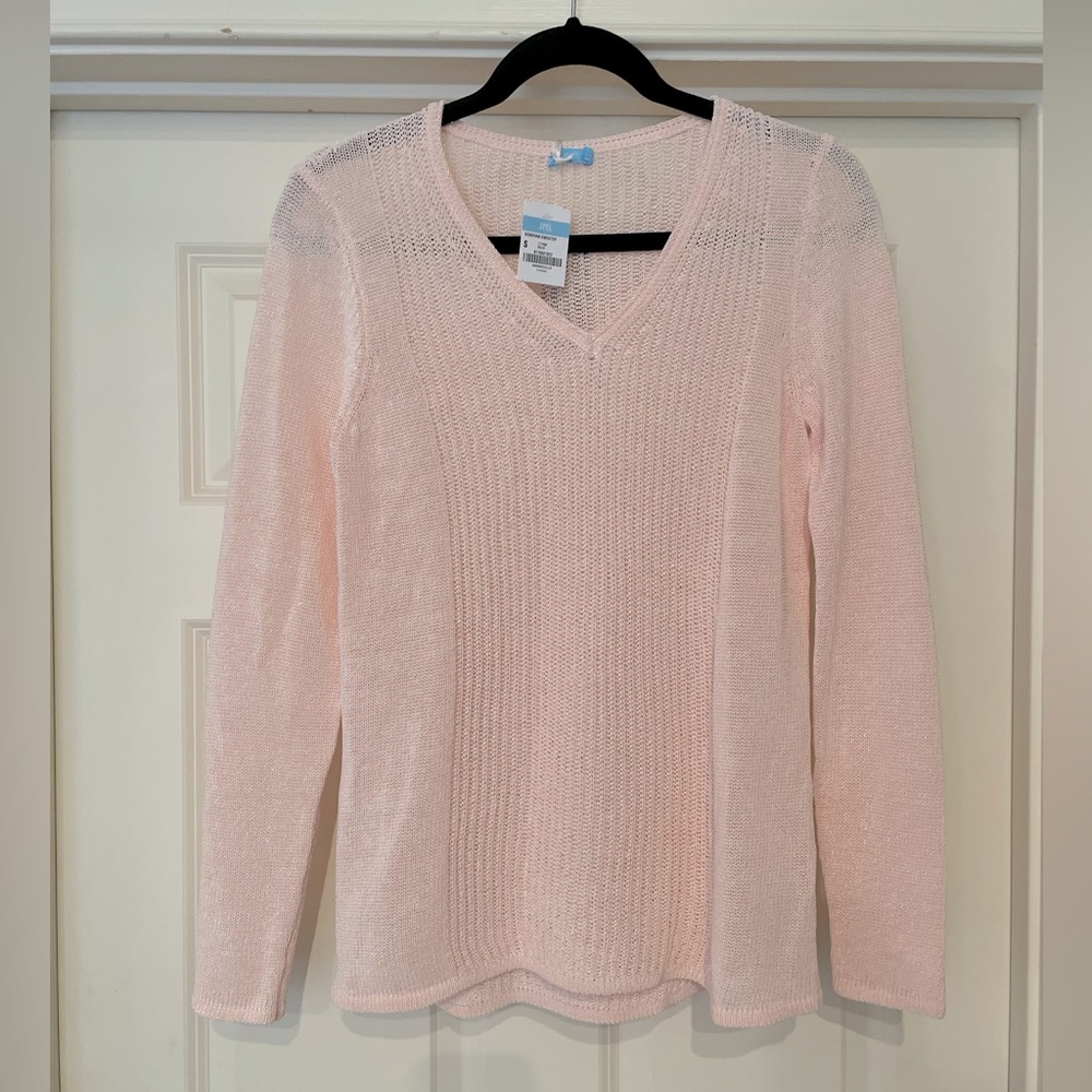 J McLaughlin donovan sweater light pink MEDIUM